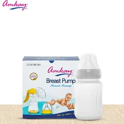 amkay Manual Breast Pump BPA Free Portable Quiet & Easy to Clean Soft & Gentle- Manual image 5