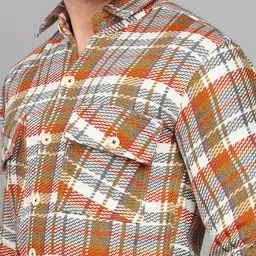 ELLIPSE Tartan Checked Long Sleeves Woolen Shirt image 2