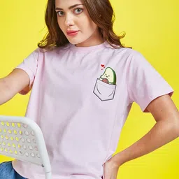 Mast & Harbour Women Printed Pockets T-shirt image 1