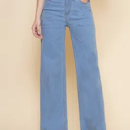PUELLA Women Flared High-Rise Stretchable Jeans-image-49