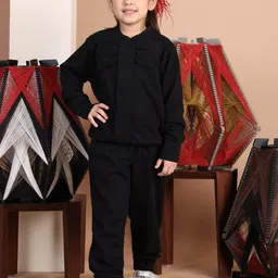 Baawri Girls Pure Cotton Sweatshirt With Joggers-image-81