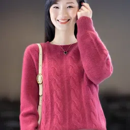 StyleCast Women Cable Knit Round Neck Pullover-picture-27