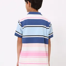 Monte Carlo Boys Striped Polo Collar T-shirt image 5