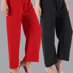 CROWN KING Women Easy Wash Trousers-image-84