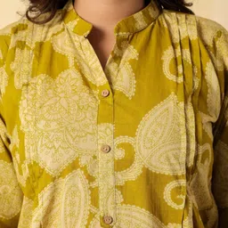 Advya Women Printed Mandarin Collar Ethnic Tunic image 3