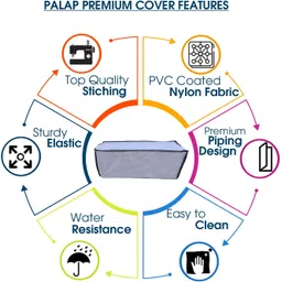 Palap Premium Dustproof Nylon Printer Cover for HP Ink Tank 319 All-in-one- Grey Printer Cover image 3