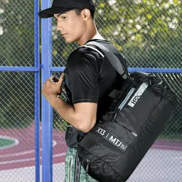 HRX by Hrithik Roshan Unisex Black Solid Training Duffel Bag-picture-26