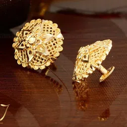 VIVASTRI Women Gold-Plated Alloy Earrings image 2