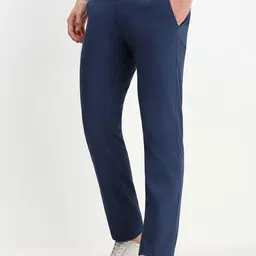 Allen Solly Men Solid Regular Fit Slim Fit Casual Trousers image 2