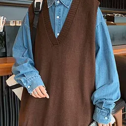 StyleCast x Revolte Men Longline Sweater Vest-picture-37