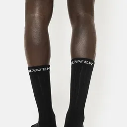 OLWEN Men Pack Of 3 Patterned Cotton Calf Length Socks image 2