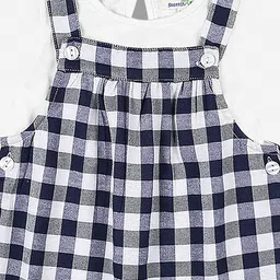 ShopperTree Girls Checked Dungarees With T-shirt image 2