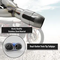 autopowerz Universal For Bike Universal For Bike Slip-on Exhaust System image 4