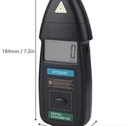 sg flash RPM Tachometer SE188 Laser Digital Multimeter (Black 2000 Counts) Digital Multimeter image 5
