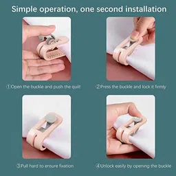 DAZZIBOA Bedsheet Lock Clips Medium Plastic Holding Clips image 4