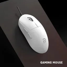 ELECTRO WOLF G100 Pro Y Wired Gaming Mouse with Breathing Lights and DPI Upto 3200 (White) Wired Ambidextrous Optical Gaming Mouse image 3