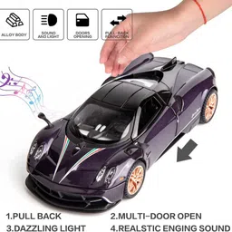 deuson ecom 1:24 Scale Die cast Metal Car Diecast Model Hayura Lights Sound Car For Kid image 3