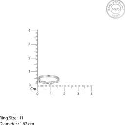 giva 925 Silver Wreath Ring,Fixed Size,Indian 11 Sterling Silver Zircon Rhodium Plated Ring image 4