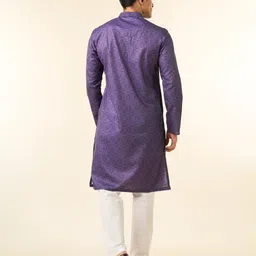 diwas by manyavar Men Cotton Blend Kurta Pyjama Set image 4