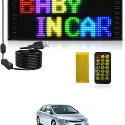 ayw Programmable LED Sign High Quality Flexible Screen Light-64 Car Fancy Lights image 1
