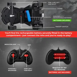 zunbella Remote Control Car with Mist Spray Action Flashing Lights Rechargeable RC Car image 4