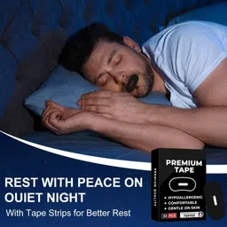 msvtradess Patti Primium Mouth Tape forSleeping, Breath Fix Mouth Tape 30 Pcs Face Shaping Mask image 3