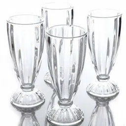 gvj traders (Pack of 6) (Pack of 6) Milkshake , Falooda Glass , Icecream Glass ,Juice Glass ,Water Glass ,Wine Glass ,Beer glass Glass Set (350 ml, Glass) Glass Set Water/Juice Glass-picture-20