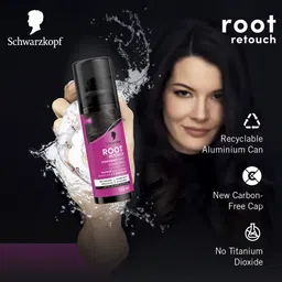 schwarzkopf Root Retouch Instant Grey Hair Concealer Spray Sweat And Rain Resistant - Black , Black image 5