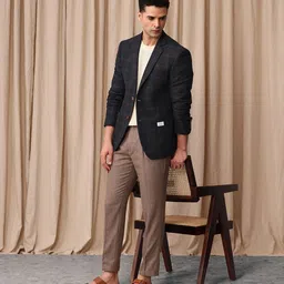 mr bowerbird Men Checkered Single Breasted Casual Blazer image 5