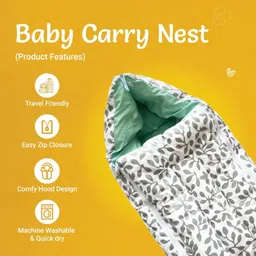 kridlo 3-in-1 Baby Bed & Nest for Newborn Portable Cotton Baby Bedding Set Sleeping Bag image 3