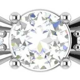 avsar AVR393YB Avsar Real Gold 14K RING 14kt Cubic Zirconia White Gold ring image 3