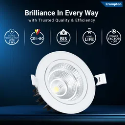 crompton LDRMTC-6W-WW Recessed Ceiling Light Ceiling Lamp image 3