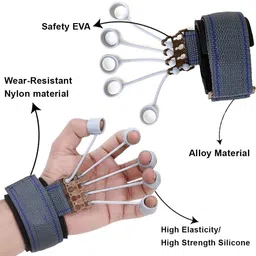 pheonix Combo of 5-100kg Counter Hand Gripper with Finger Exerciser for Gym Equipment Fitness Accessory Kit Kit image 5