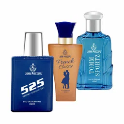 JOHN PHILLIPS Set of 3 Eau De Parfum 60 ml each - 525 & French Classic + Tomm Sportz-picture-29