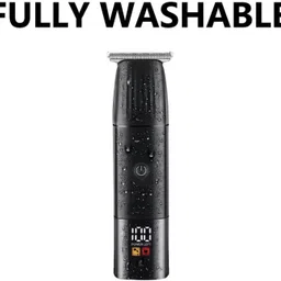Lipzie Washable Professional Hair Clipper | Lithium Trimmer with Digital Display Grooming Kit 60 min Runtime 3 Length Settings image 2