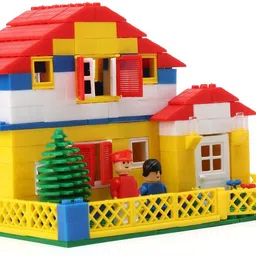 peacock toys & games Peacock SB Holiday Home Bucket - 300 pcs Premium Blocks image 3