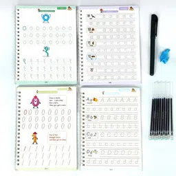 zriyos HINDI AND ENGLISH LANGUAGE PRACTICE COPY BOOK (4BOOK +10 Reffils+1pen+1Grip) image 2