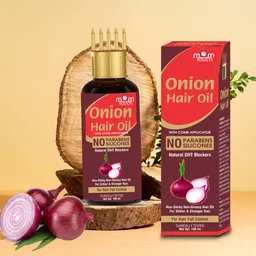 mom touch Onion Hair Oil With Black Seed Oil Extracts - Controls Hair Fall No Mineral Oil Hair Oil image 2