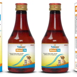 vetenex Minovit Pet - Multivitamins & Amino Acids Syrup for Dogs & Cats (200ml x 2) Pet Health Supplements-picture-16