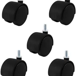 allwinegy Revolving Chairs Threaded Wheel / Twin Castor Threaded Wheels / Chair Wheels Swivel Furniture Caster-picture-22