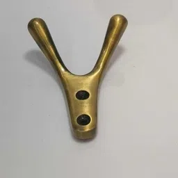 bullbond Aluminium Double Wall Hook for Clothes, Towels, Keys & Bags Door Hanger image 1