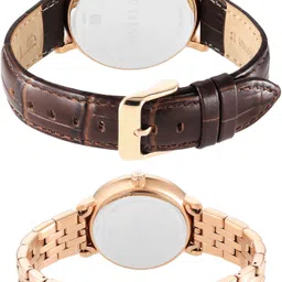 Titan Bandhan Brown Dial Couple Analog Watch - For Couple NT9400794207WZ02 image 5