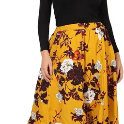 manat diva Women Printed A-line Multicolor Skirt image 4