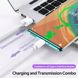 POZUB Type-C Mobile Charging Cable Cord Fast Data Sync Cable for Charging Adapter Charging Pad image 3