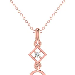avsar Avsar BIS Hallmark AVP1129PB 14kt Cubic Zirconia Rose Gold Pendant-picture-19