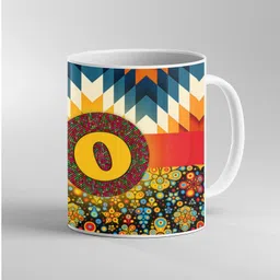 aarink Printed Alphabet O Cup , Gifts for Mom, Dad, Bro, Sister, Relative & Friend - Ceramic Coffee Mug-picture-26