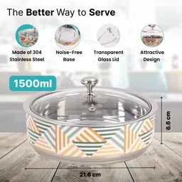 the better home Stainless Steel Insulated Casserole For Roti Chapati Box Serve Casserole image 4