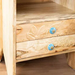 freedom tree Tree Tops Solid Wood Bedside Table In Natural Colour image 5