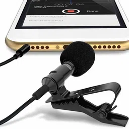 JANGI 3.5mm Clip Microphone 1.5mtr wire For Youtube, Voice Recording Tx34 Camera Microphone-picture-35