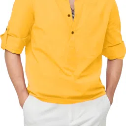 paasbaan Men Solid Cotton Blend Straight Kurta-picture-13